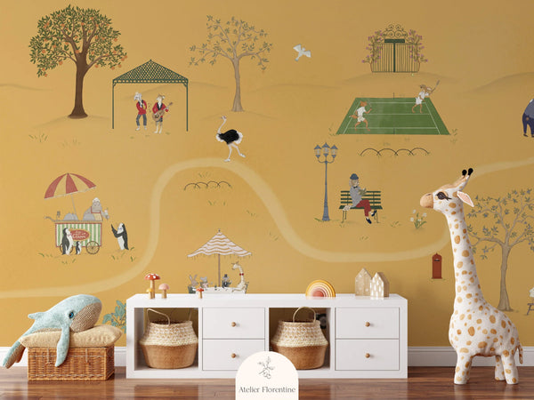 Wallpaper Atelier Florentine - Zoo mural