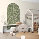 Atelier Florentine - Peel & Stick Muursticker - Bosdieren Groen