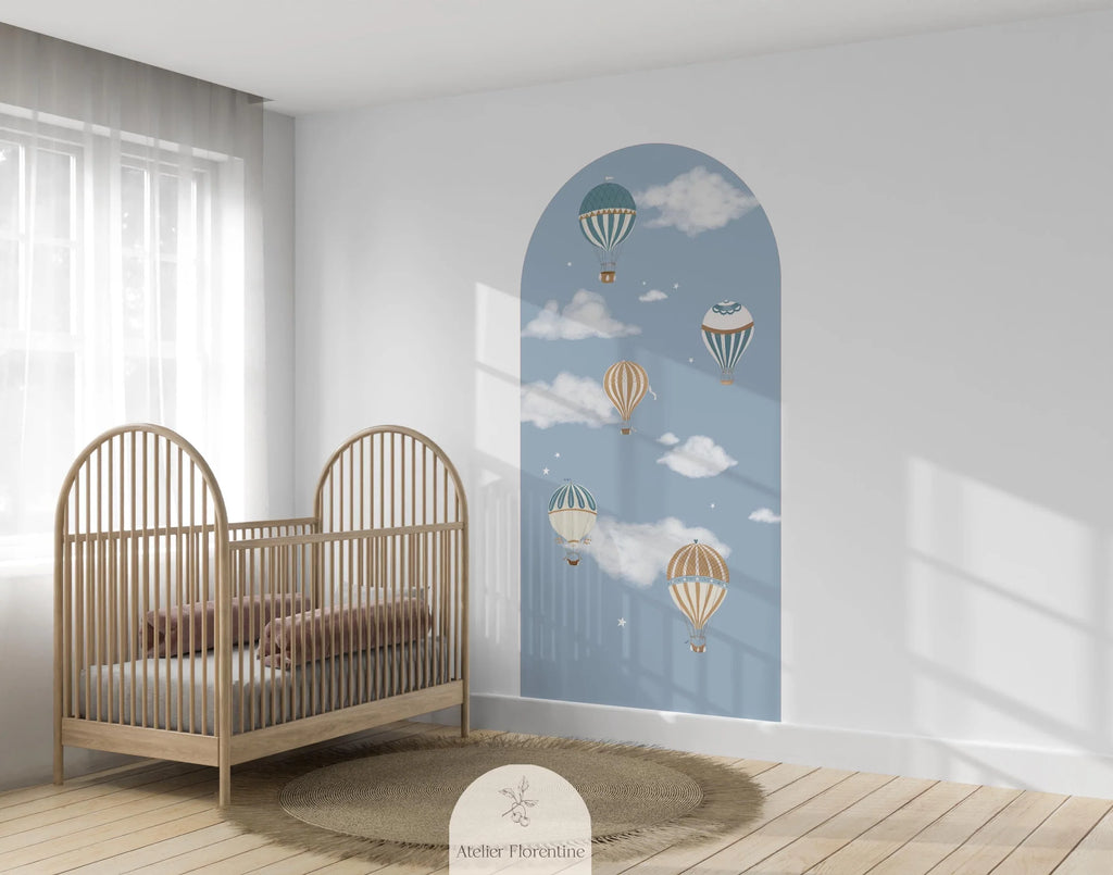 Atelier Florentine - Peel &amp; Stick Wall Sticker - Hot Air Balloons