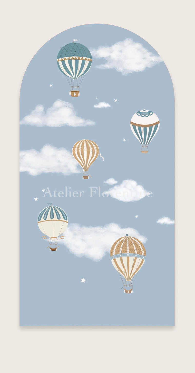 Atelier Florentine - Peel &amp; Stick Wall Sticker - Hot Air Balloons