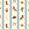 Papier peint Atelier en acier florentine - Cowboys
