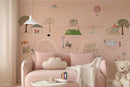 Wallpaper Atelier Florentine - Zoo Pink Mural