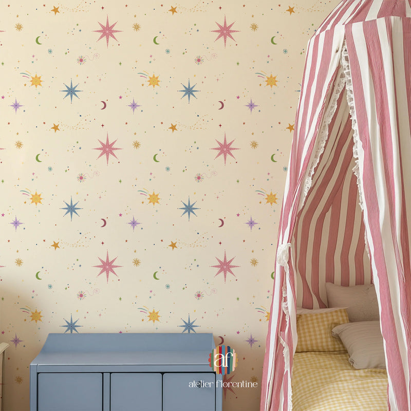 Wallpaper Atelier Florentine - Galaxy - Girls