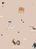 Wallpaper Atelier Florentine - Dogs - Pink