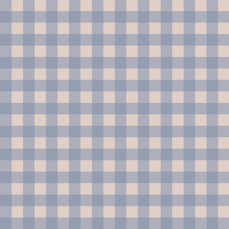 Behangstaal Atelier Florentine - Ruitjes - Blauw