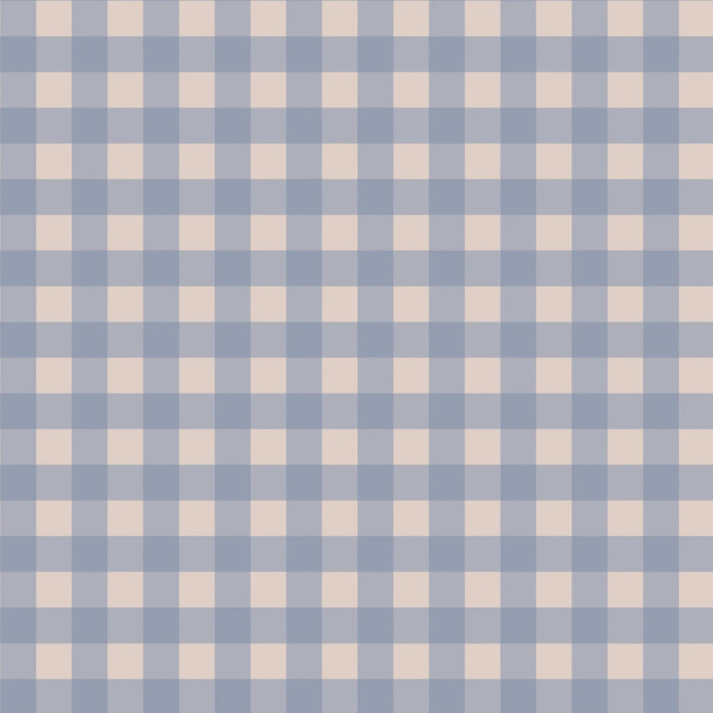 Tapete Atelier Florentiner - Schecks - Blau