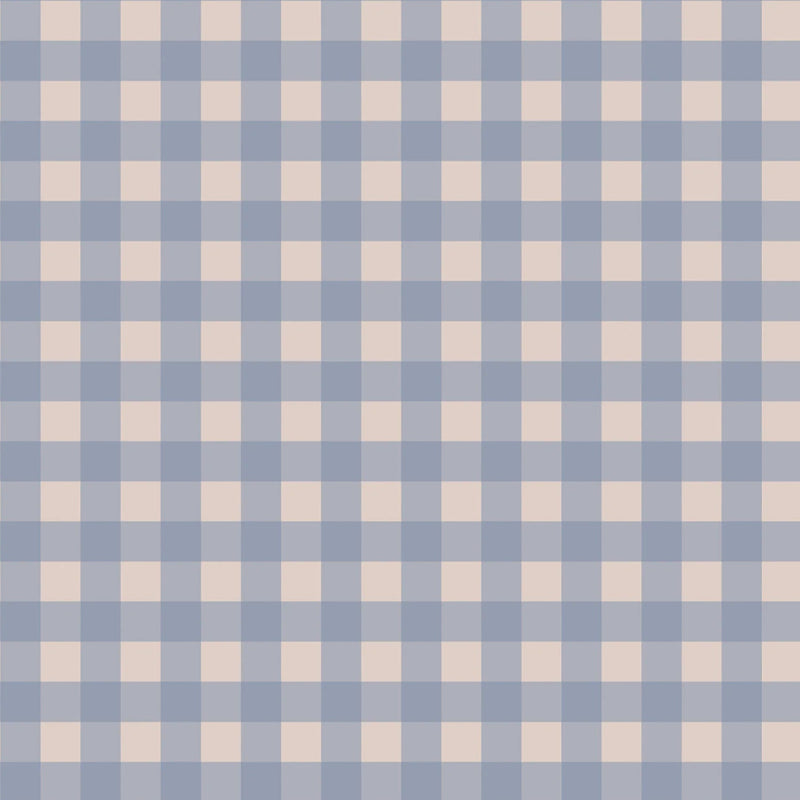 Tapete Atelier Florentiner - Schecks - Blau