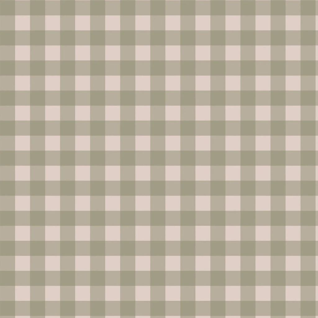 Behangstaal Atelier Florentine - Ruitjes - Olijfgroen