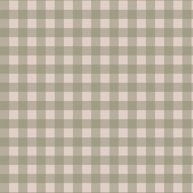 Wallpaper Atelier Florentine - Checks - Olive green