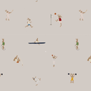 Behang Atelier Florentine - Konijnen Gym Beige