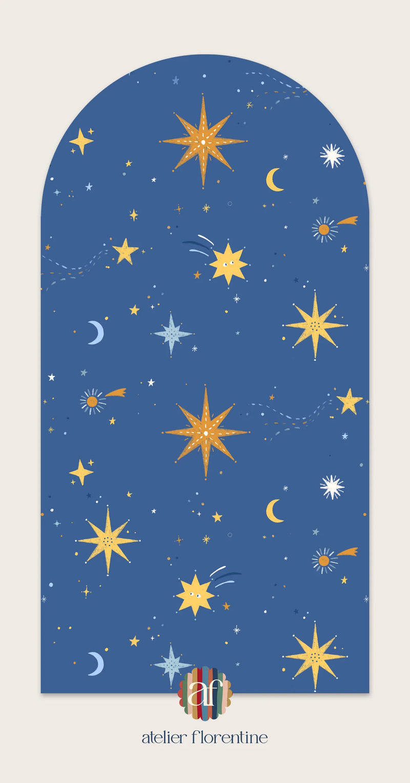 Atelier Florentine - Adesivo da parete stacca e incolla - Galaxy Blue