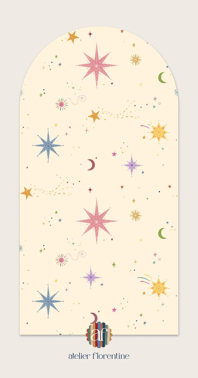 Atelier Florentine - Adesivo da parete stacca e incolla - Ragazze Galaxy