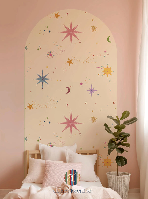 Atelier Florentine - Peel & Stick Wall Sticker - Galaxy girls