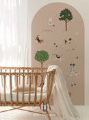 Atelier Florentine - Adesivo da parete Peel & Stick - Cani rosa