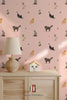 Wallpaper Atelier Florentine - Pussies - Pink
