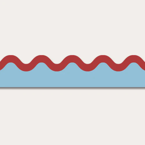 Atelier Florentine - Golfed Wallpaper - Blue & Red