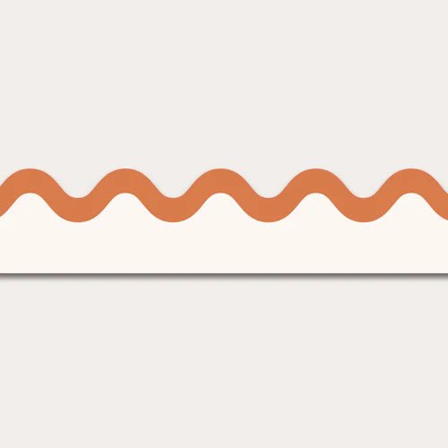 Atelier Florentine - Golfed Wallpaper - Orange & Creme