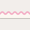 Atelier Florentine - Corrugated wallpaper border - Pink &amp; Cream