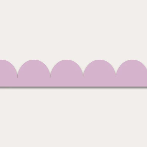 Atelier Florentine - Scalloped wallpaper border - Lilac