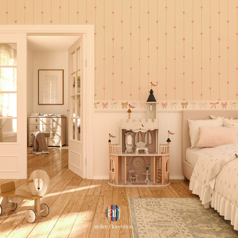 Atelier Florentine - Bordo carta da parati autoadesiva - Fiocchi