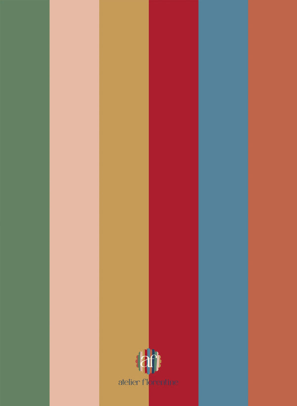 Wallpaper sample Atelier Florentine - Boho stripes