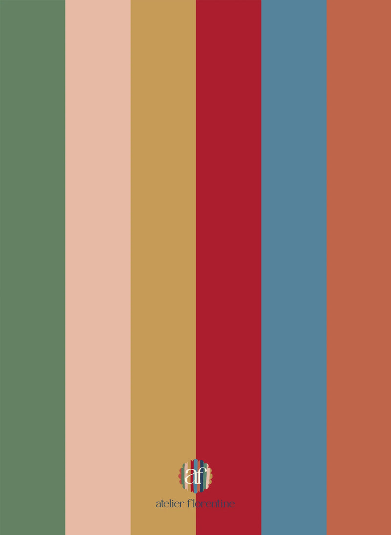 Wallpaper sample Atelier Florentine - Boho stripes