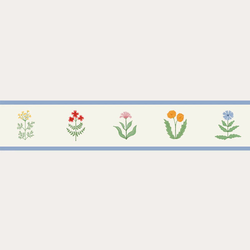 Atelier Florentine - Self-adhesive wallpaper border - Floral cream