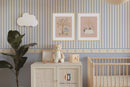 Atelier Florentine - Cenefa de papel pintado autoadhesiva - Cottage Stripe Blue