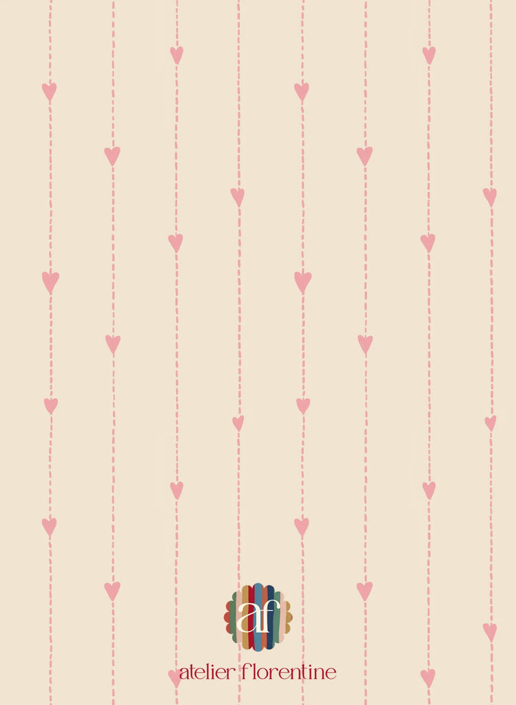 Behangstaal Atelier Florentine - Pink hearts