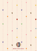 Behangstaal Atelier Florentine - Rainbow hearts