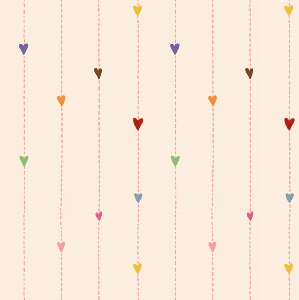 Tapete Atelier Florentine - Regenbogenherzen