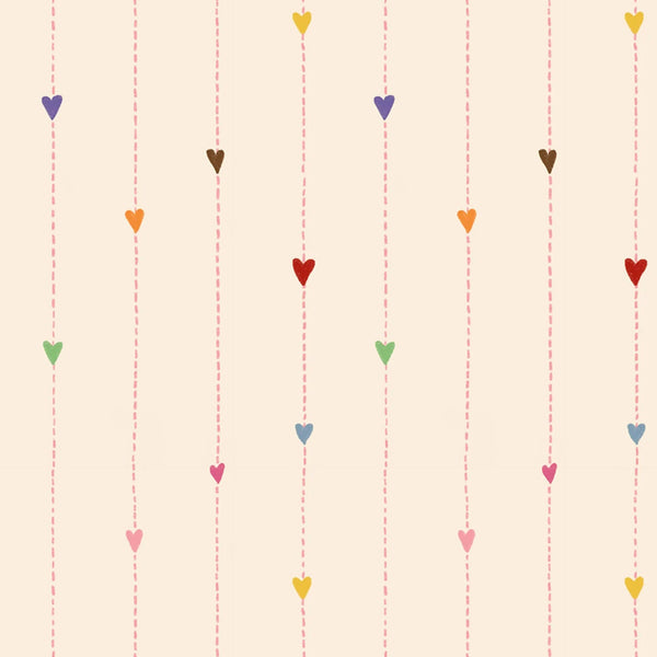 Behang Atelier Florentine - Rainbow hearts