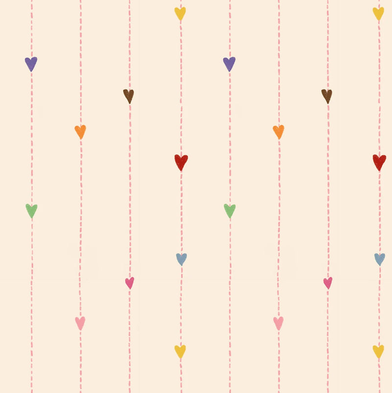 Tapete Atelier Florentine - Regenbogenherzen