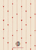 Wallpaper sample Atelier Florentine - Red hearts