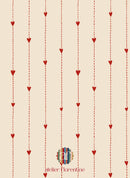 Wallpaper sample Atelier Florentine - Red hearts