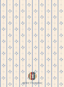 Behangstaal Atelier Florentine - Cottage stripe Blue