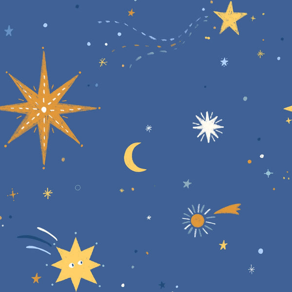 Wallpaper Atelier Florentine - Galaxy Blue