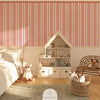 Atelier Florentine - Corrugated wallpaper border - Cream &amp; Red