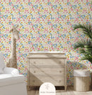 Behang Atelier Florentine - Bloemetjes multi