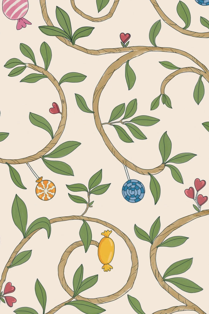  Wallpaper Sample Atelier Florentine - Candy Beige 