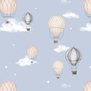 Behang Atelier Florentine - Luchtballonnen Blauw