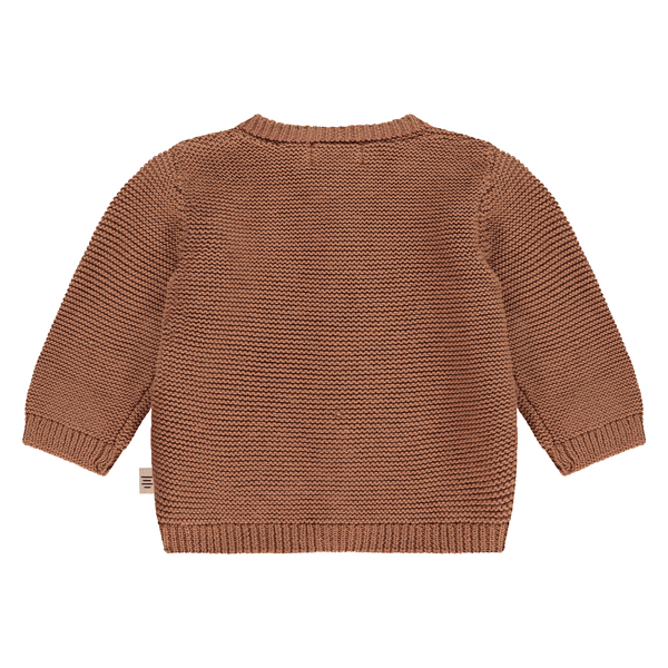 A Tiny Story - Knitted baby cardigan - Mocha