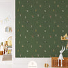 Wallpaper Sample Atelier Florentine - Rabbits Gym Green