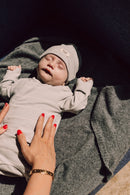 Baje Studio - Yuca baby hat - Blue Steel Streep