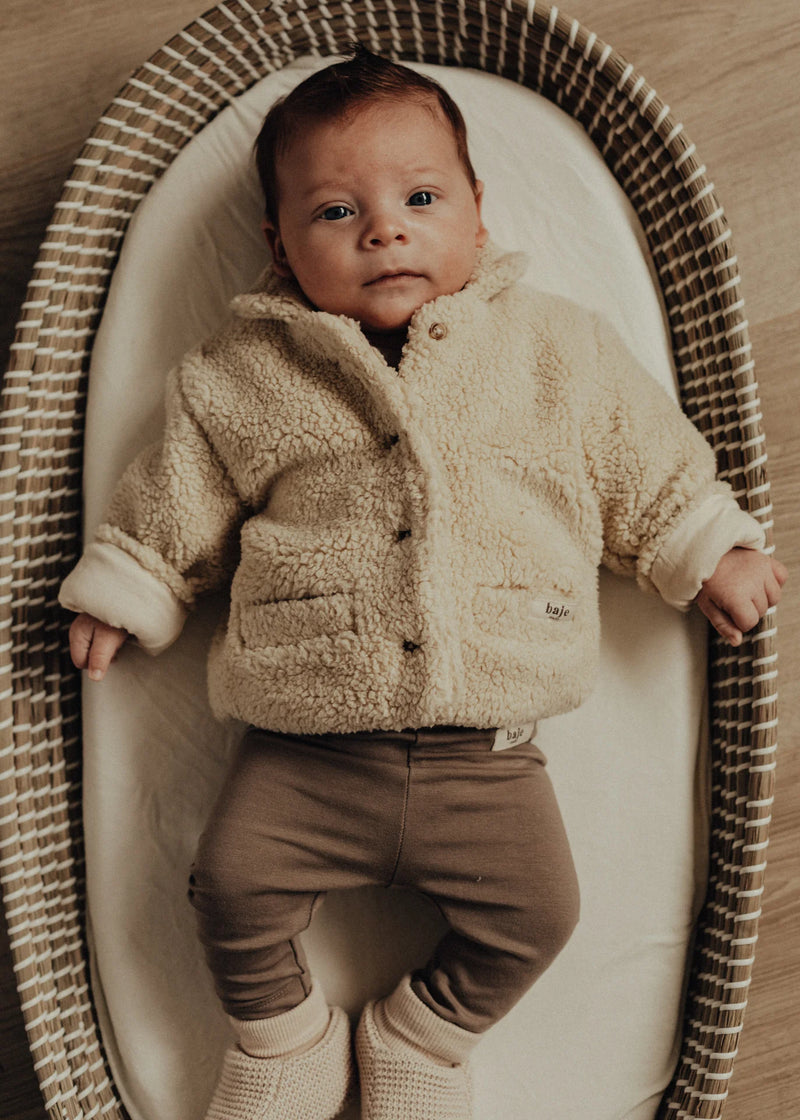 Baje Studio - Heather Teddy Jacket / Baby Jacket - Cream