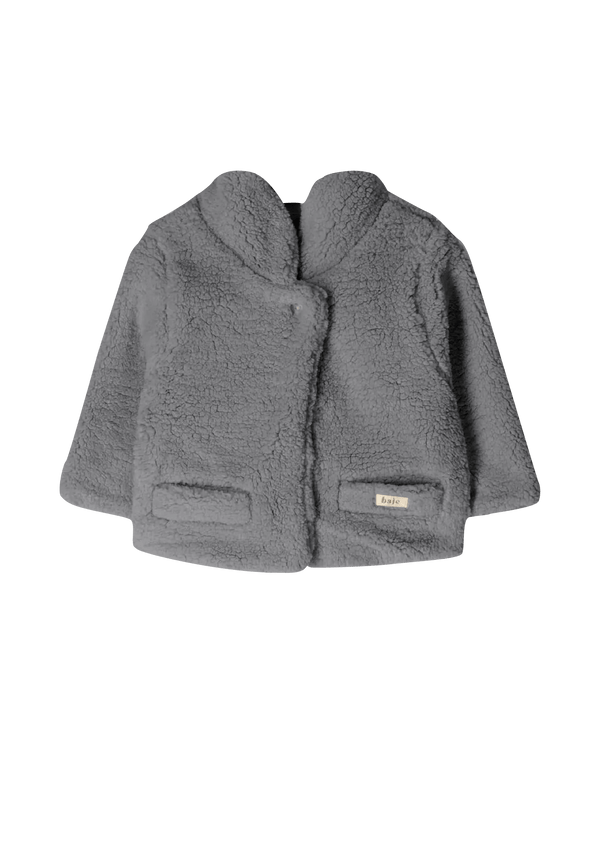 Baje Studio - Heather Teddy Jacke / Jacke Baby - Graublau