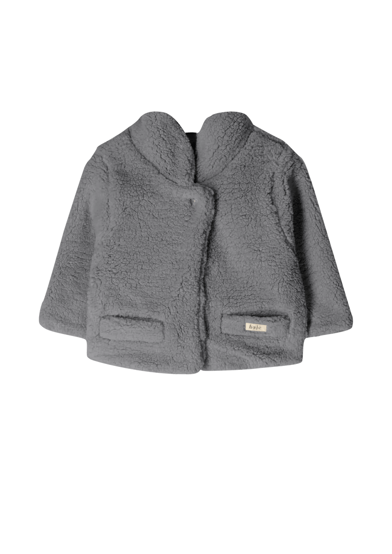 Baje Studio - Heather Teddy Jacket / Baby Jacket - Greyish Blue