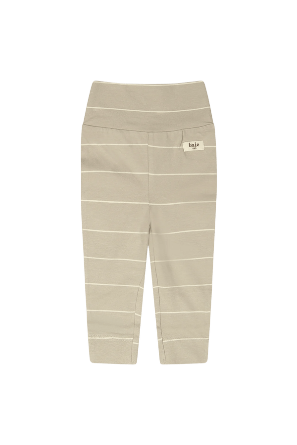 Baje Studio - Laje Striped Jersey Leggings - Taupe Clay