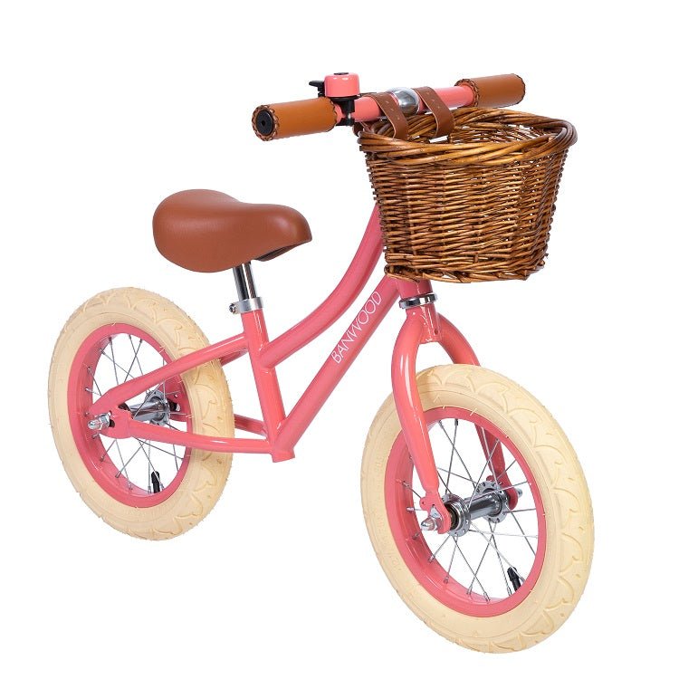 Banwood First Go Loopfiets Koraal Roze