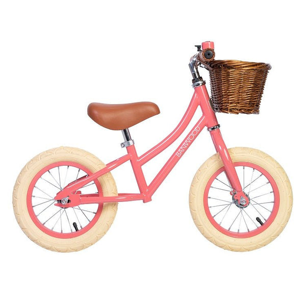 Banwood First Go Loopfiets Koraal Roze